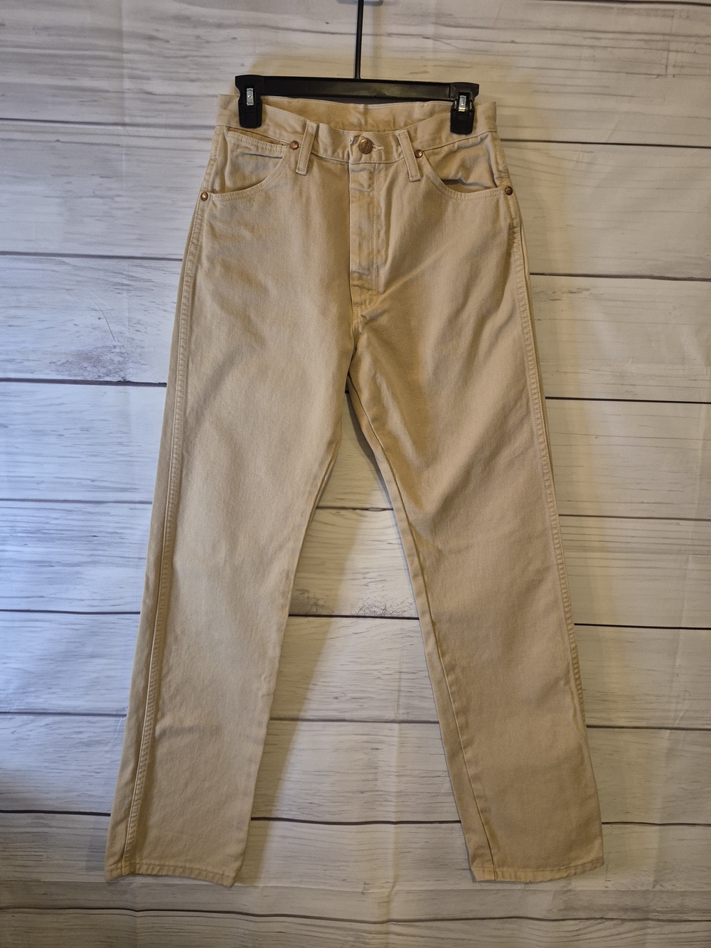 Wrangler Women's 'Cowboy Cut' Tan Zip-Front Jeans 9 × 34